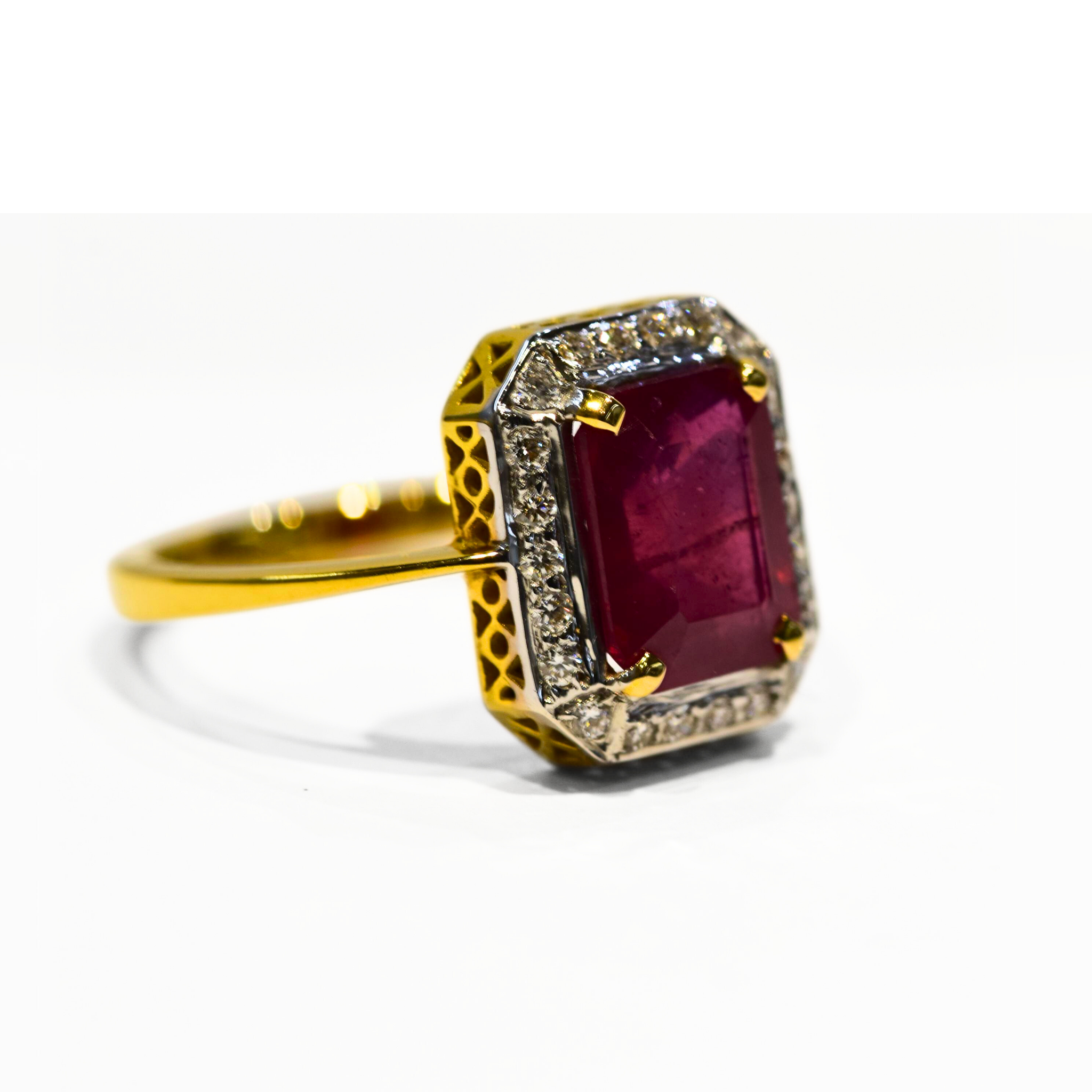 Picture of Natural Ruby & Diamond Ring